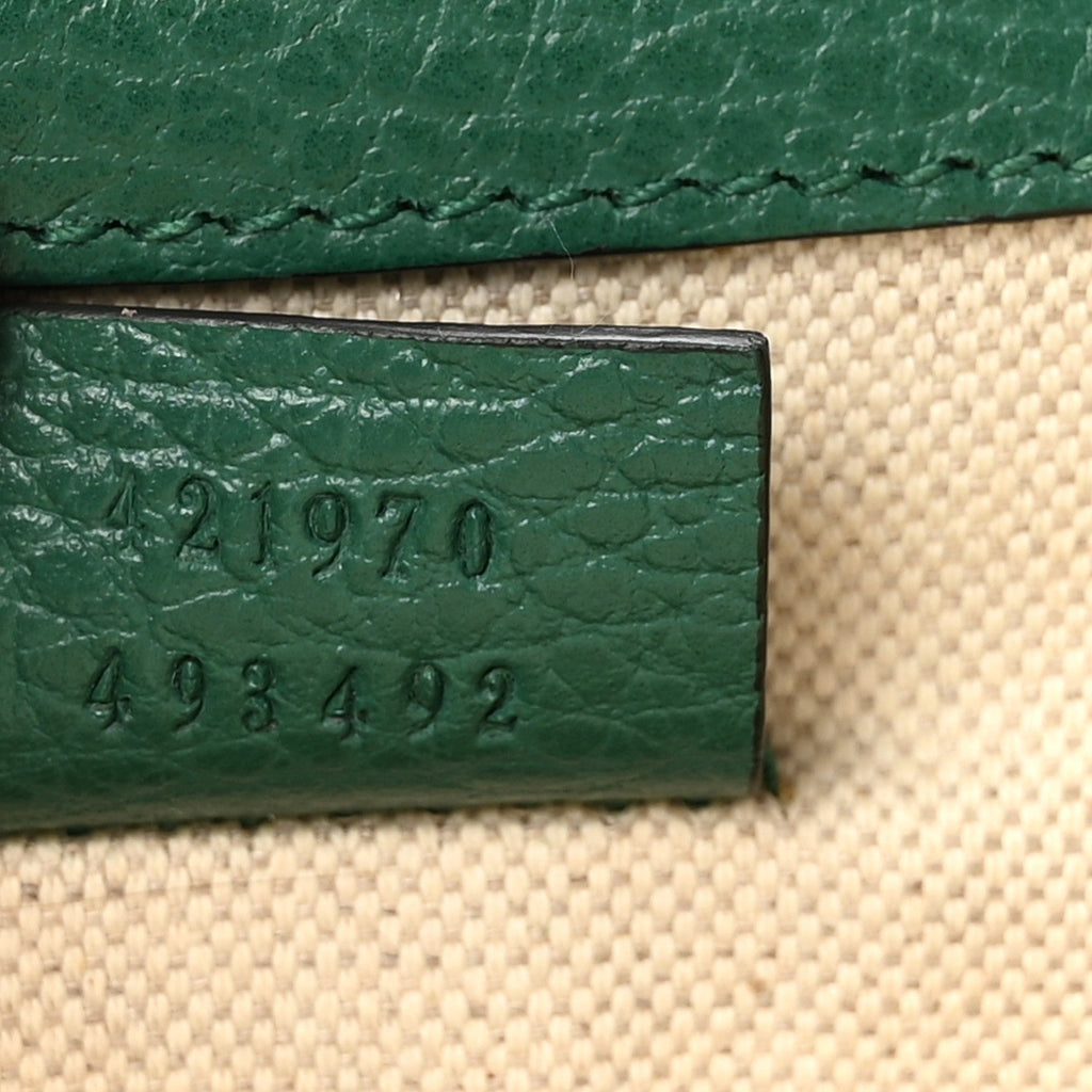 Calfskin Mini Dionysus Shoulder Bag Emerald product image 7, provided for visual reference and product detail review