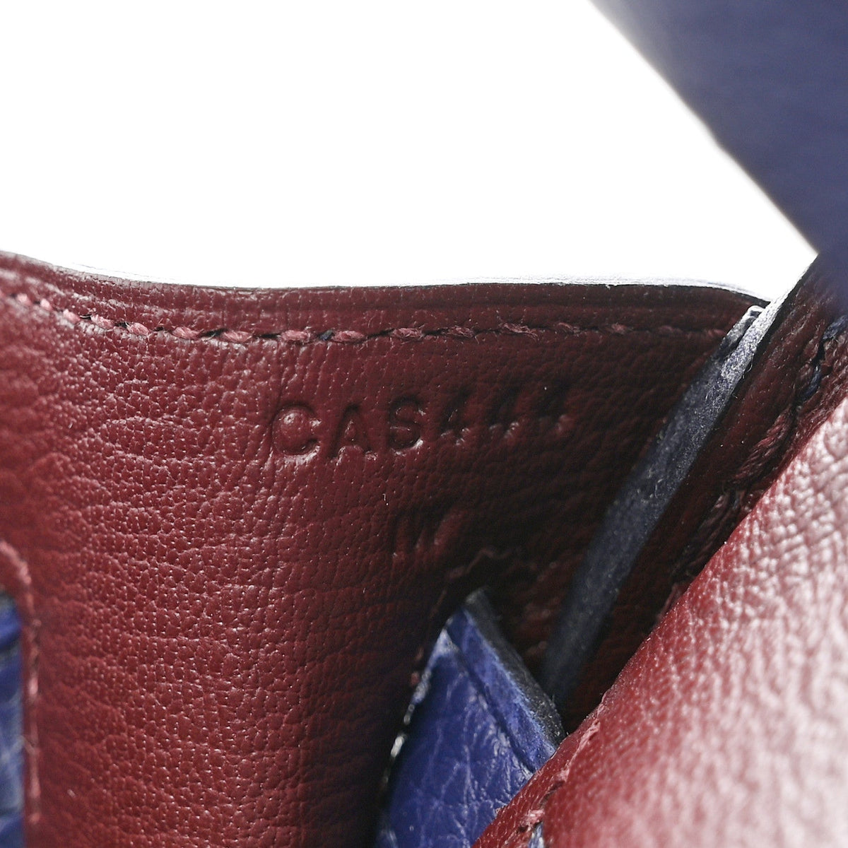 Togo Swift Officier Birkin 25 Bleu Encre Bordeaux product image 7, provided for visual reference and product detail review