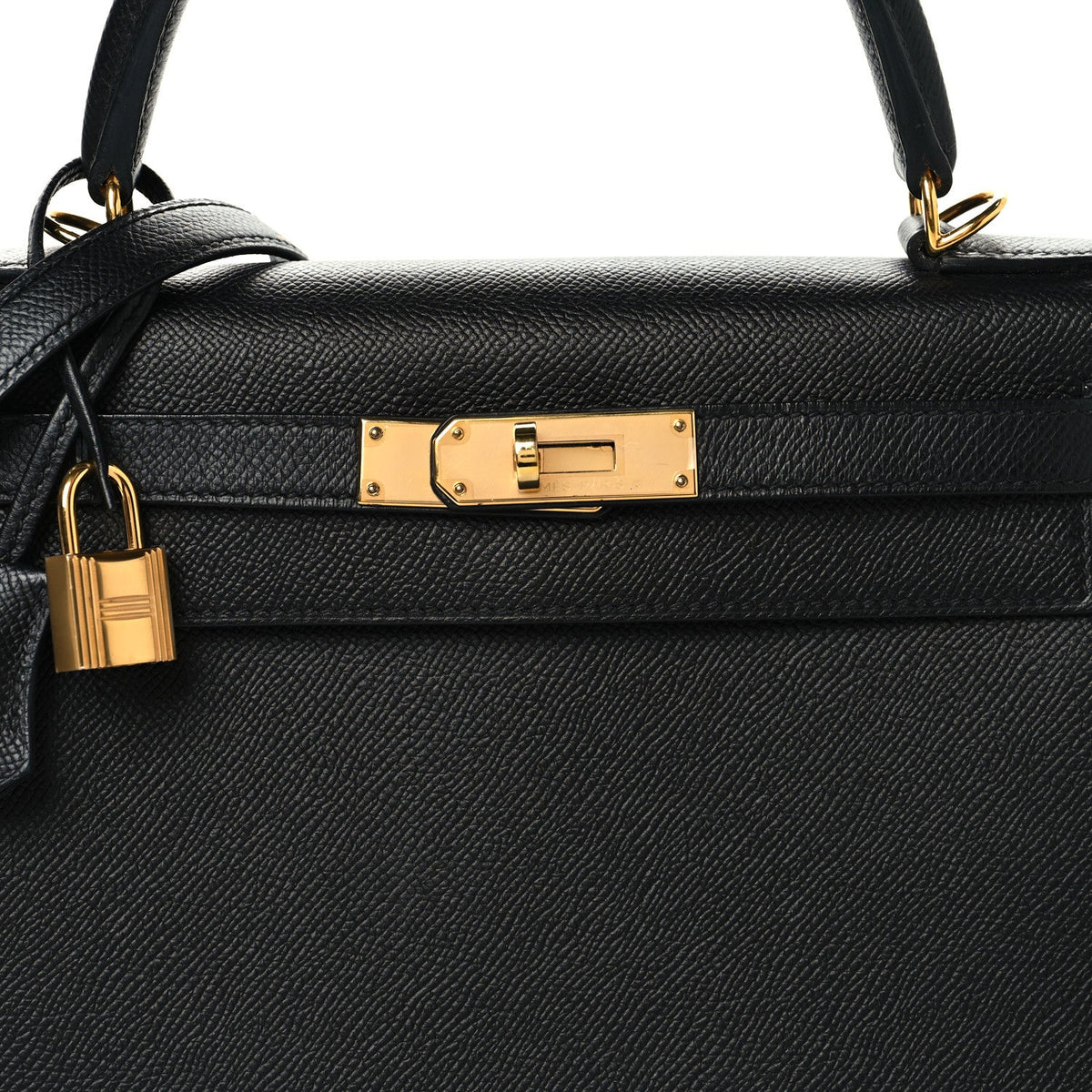 Epsom Kelly Sellier 28 Black product image 8, provided for visual reference and product detail review