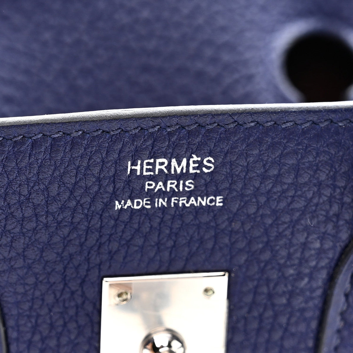 Togo Swift Officier Birkin 25 Bleu Encre Bordeaux product image 6, provided for visual reference and product detail review