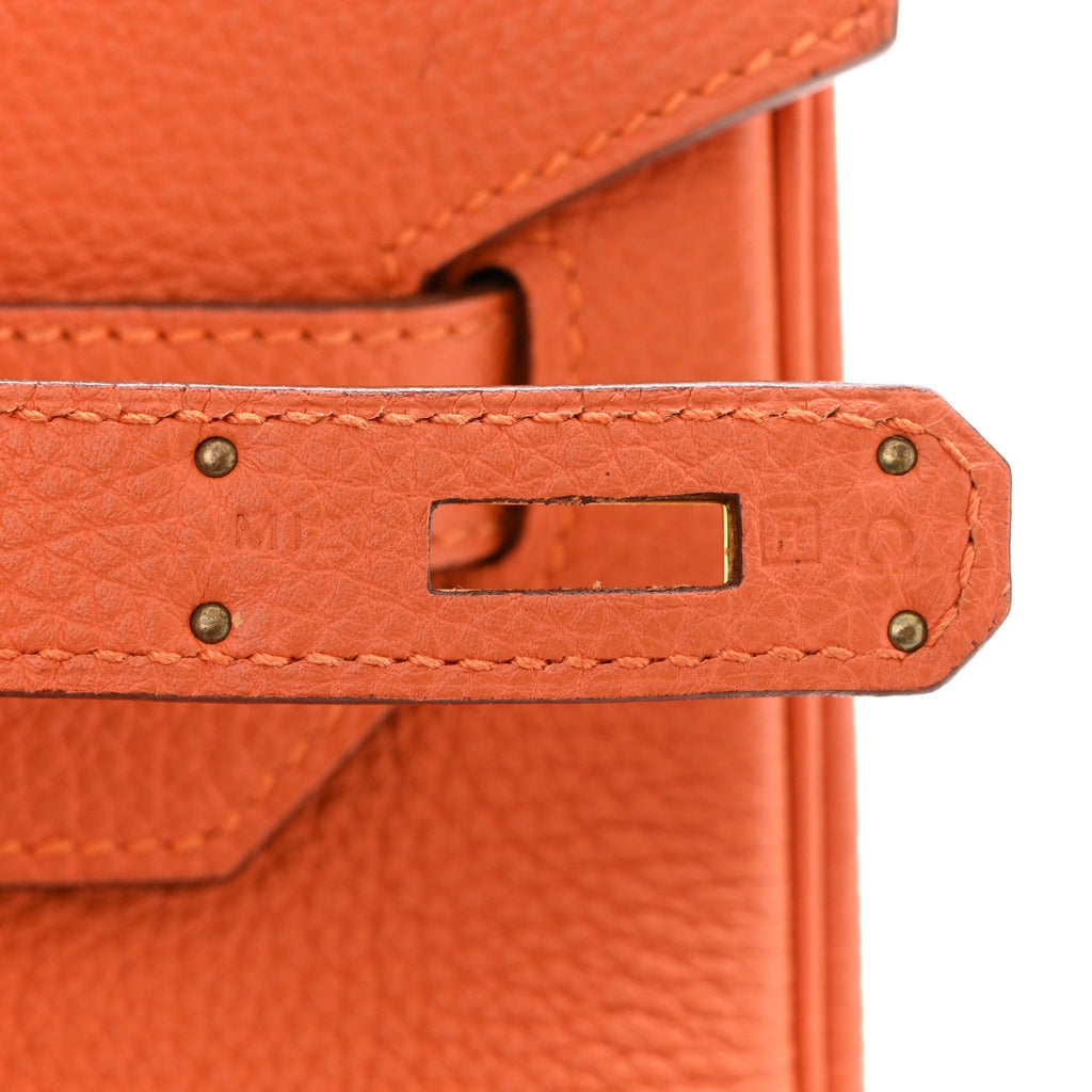 Togo Birkin 35 Orange product image 7, provided for visual reference and product detail review