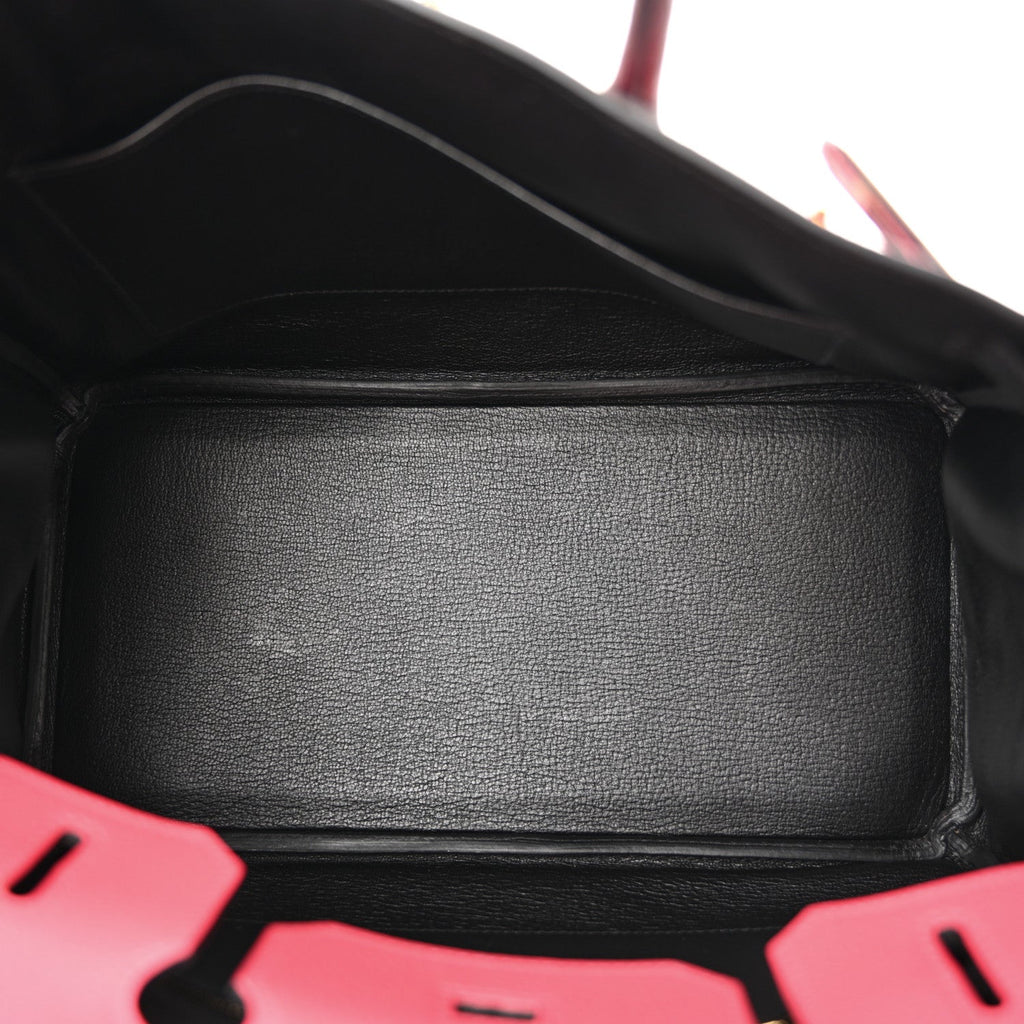 Chevre Mysore Horseshoe Birkin 30 Bougainvillea Black product image 4, provided for visual reference and product detail