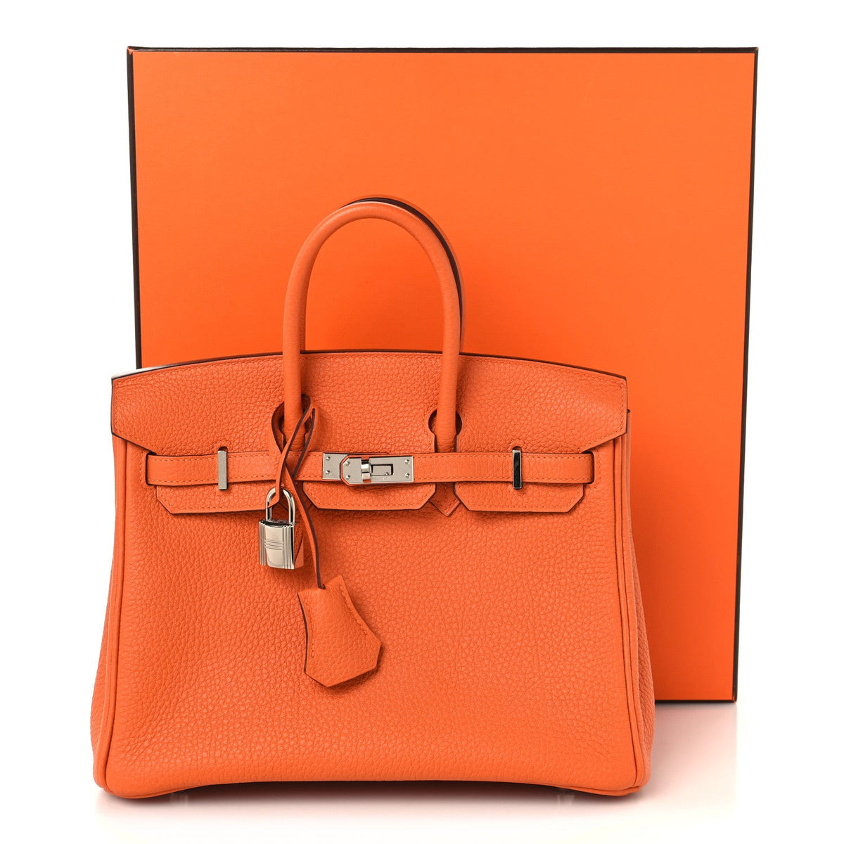 Togo Birkin 25 Orange product image 12, provided for visual reference and product detail review
