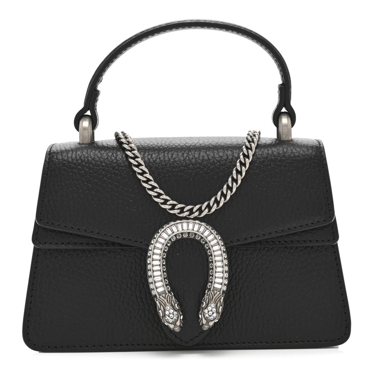 Dollar Calfskin Crystal Mini Dionysus Top Handle Bag Black Crystal product image 1, provided for visual reference and