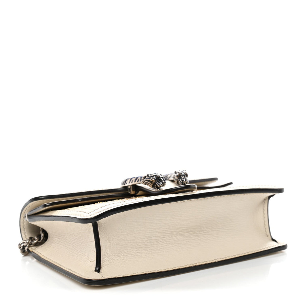 Snakeskin Azalea Calfskin Enamel Super Mini Dionysus Shoulder Bag New Rock White Electric Blue product image 4, provided for