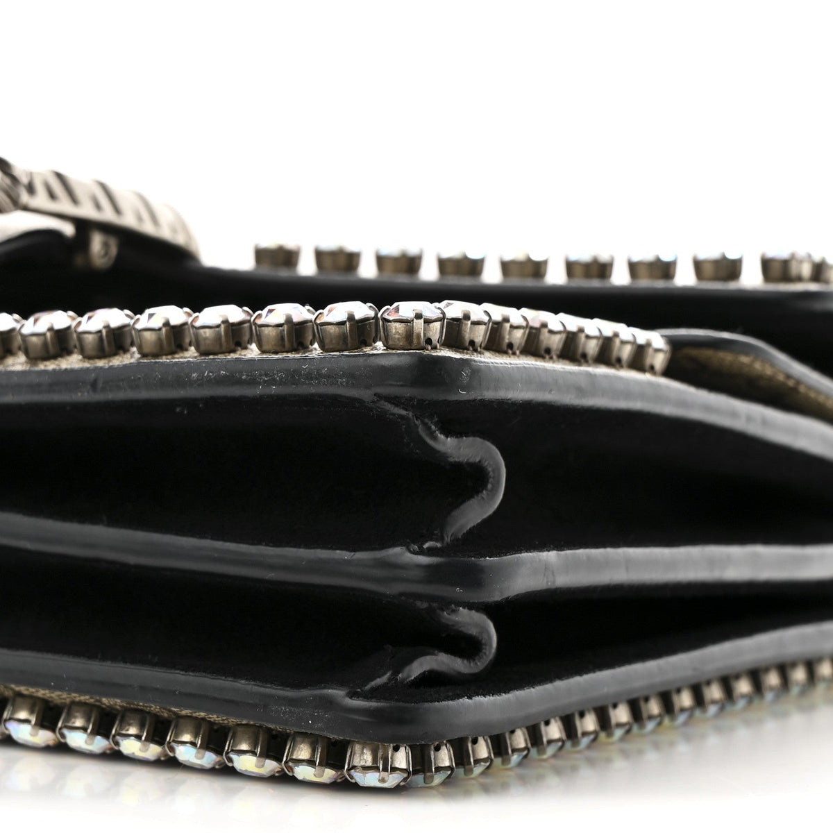 GG Supreme Monogram Crystal Small Dionysus Shoulder Bag Black product image 11, provided for visual reference and product