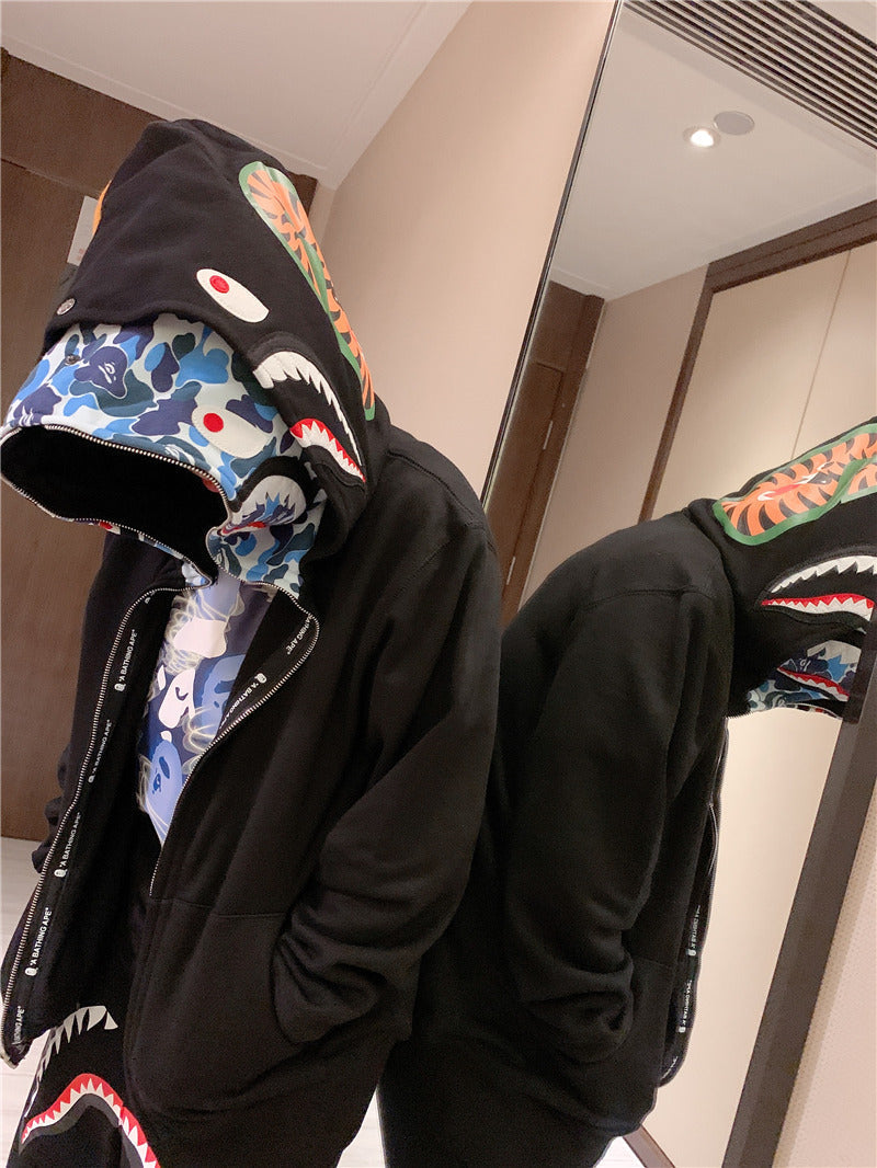 Bathing Ape Hoodie Camouflage Cardigan Men and Women Sweater Hoodie Coat product image 26, provided for visual reference and