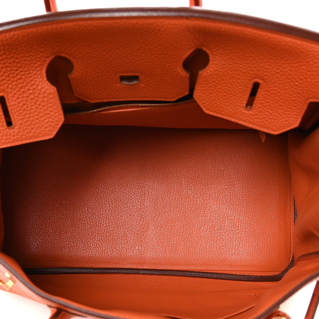 Togo Birkin 35 Orange product image 5, provided for visual reference and product detail review