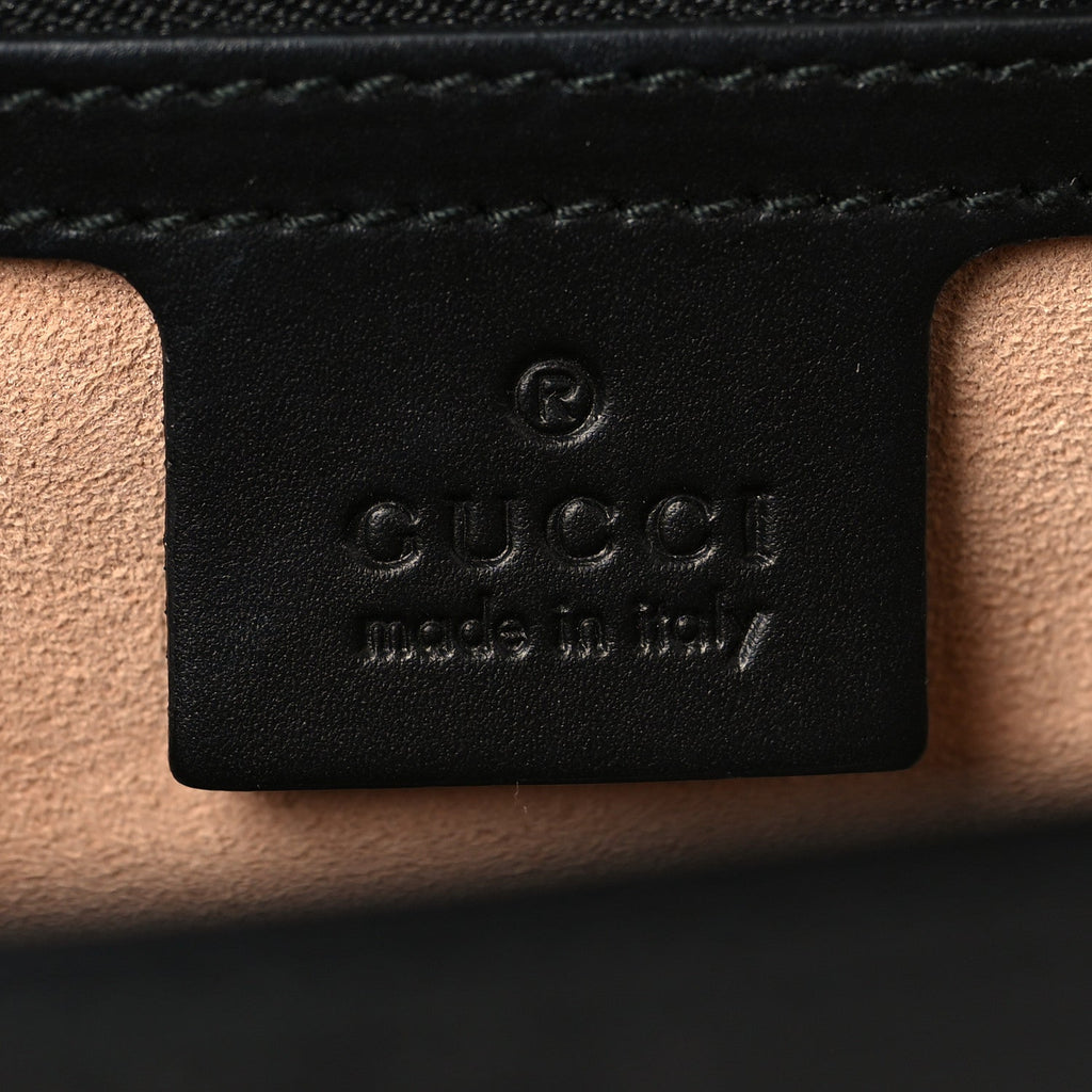 Guccissima Medium Padlock Shoulder Bag Black product image 6, provided for visual reference and product detail review