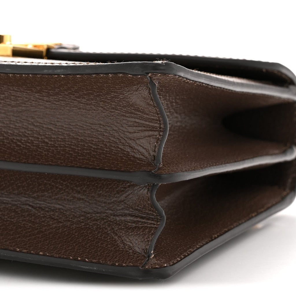 GG Supreme Monogram Textured Dollar Calfskin Web Small Ophidia Padlock Top Handle Bag Beige Ebony New Acero product image