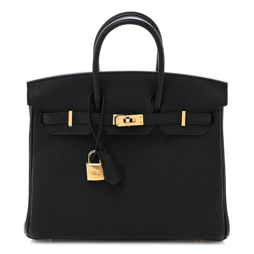 Togo Birkin 25 Black product image 1, provided for visual reference and product detail review