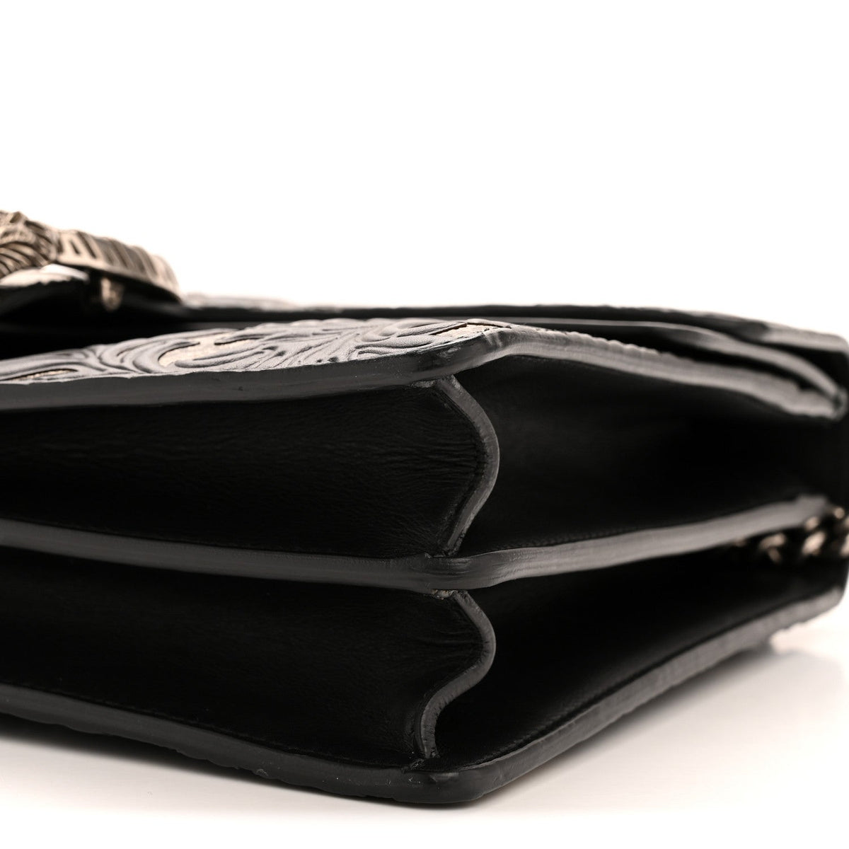 GG Supreme Monogram Arabesque Medium Dionysus Shoulder Bag Black product image 10, provided for visual reference and product