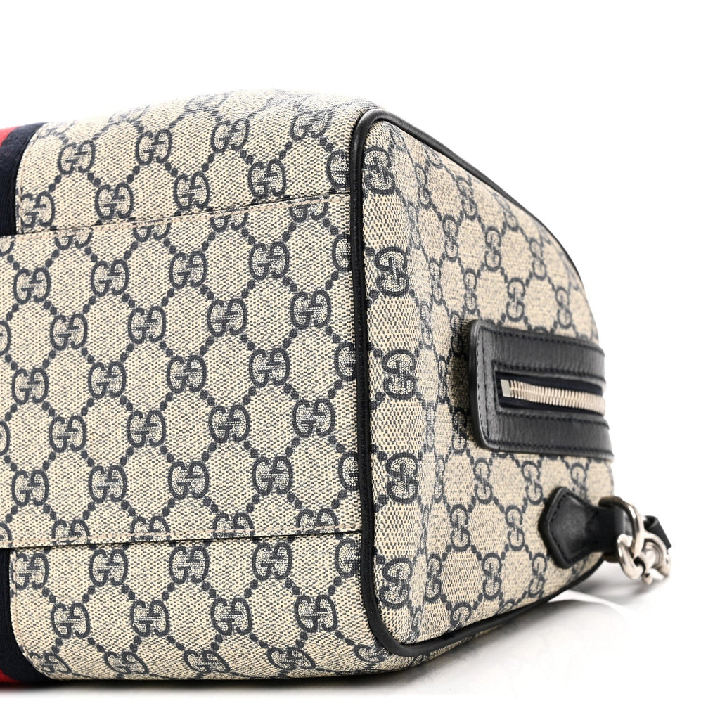 GG Supreme Monogram Web Medium Ophidia Top Handle Bag Beige Blue product image 10, provided for visual reference and product
