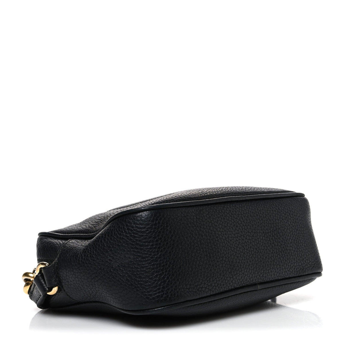 Pebbled Calfskin Small Soho Disco Bag Black product image 4, provided for visual reference and product detail review