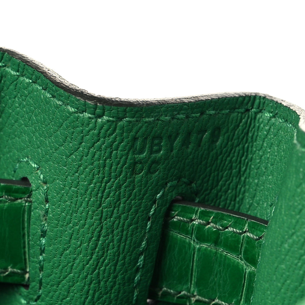 Togo Shiny Niloticus Crocodile Kelly Retourne Touch 28 Bambou product image 7, provided for visual reference and product