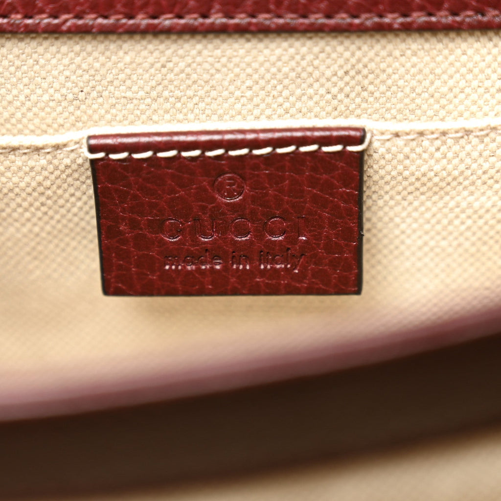 Dollar Calfskin Crystal Web Mini Dionysus Bamboo Top Handle Bag Vintage Bordeaux Black Diamond product image 6, provided for