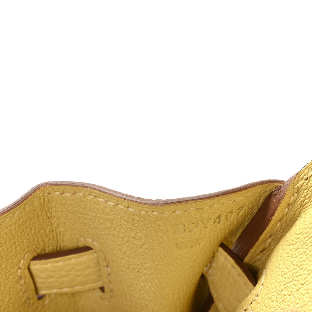 Togo Birkin 25 Jaune Poussin product image 7, provided for visual reference and product detail review