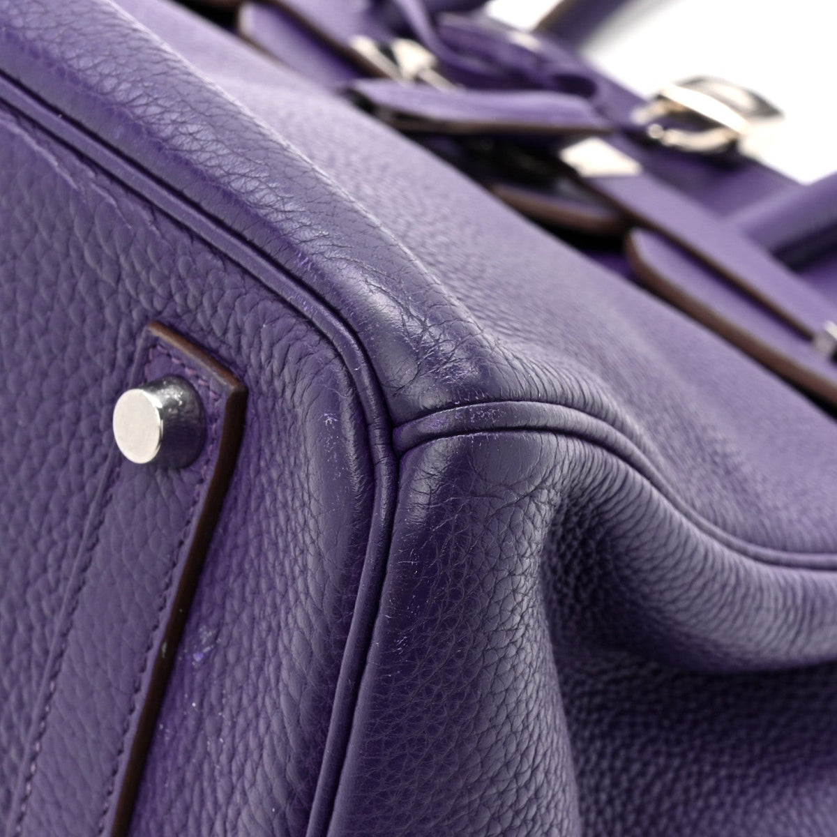 Taurillon Clemence Birkin 35 Iris product image 8, provided for visual reference and product detail review