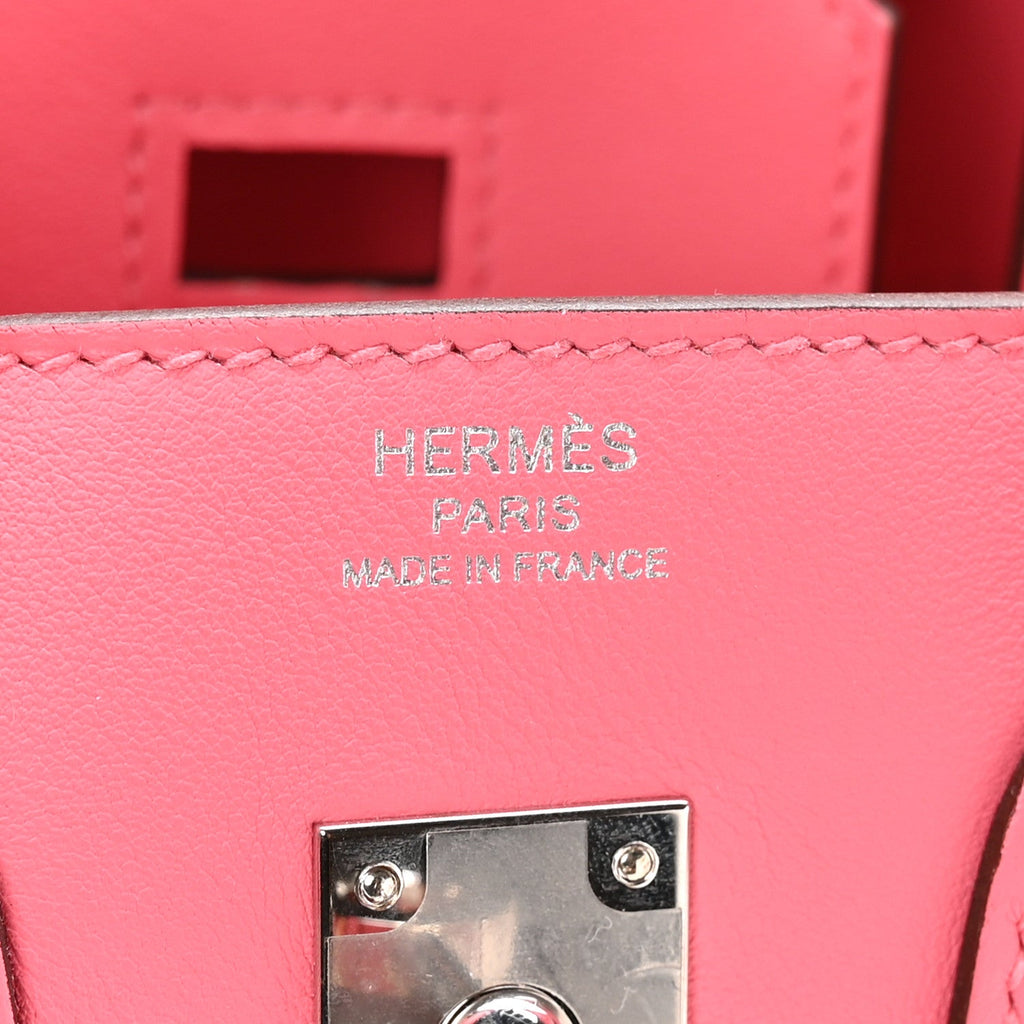Swift Birkin 25 Rose Azalee product image 6, provided for visual reference and product detail review