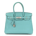 Togo BIRKIN 30 Bleu Atoll product image 1, provided for visual reference and product detail review