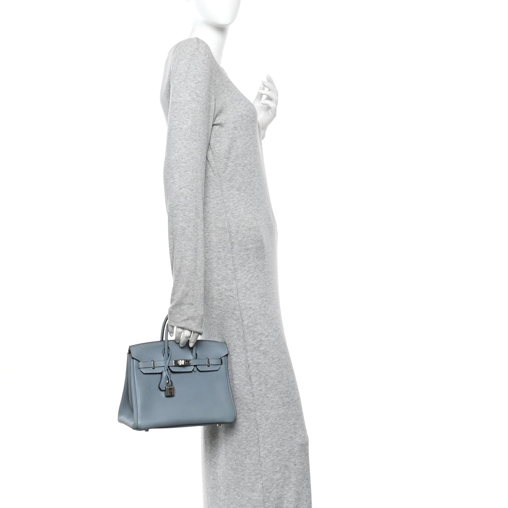 Togo Verso Birkin 25 Bleu Lin Chai product image 2, provided for visual reference and product detail review