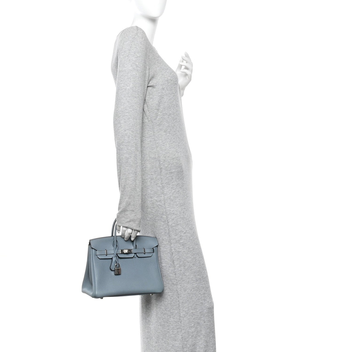 Togo Verso Birkin 25 Bleu Lin Chai product image 2, provided for visual reference and product detail review