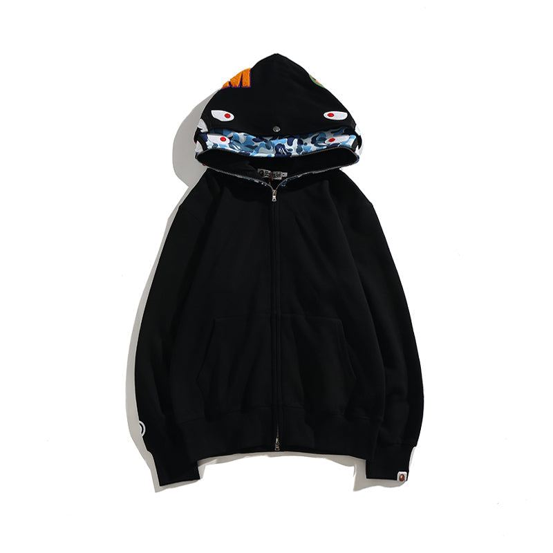Bathing Ape Hoodie Camouflage Cardigan Men and Women Sweater Hoodie Coat product image 16, provided for visual reference and