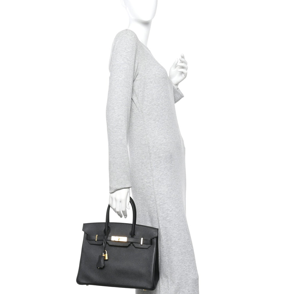 Epsom Birkin 30 Black product image 2, provided for visual reference and product detail review