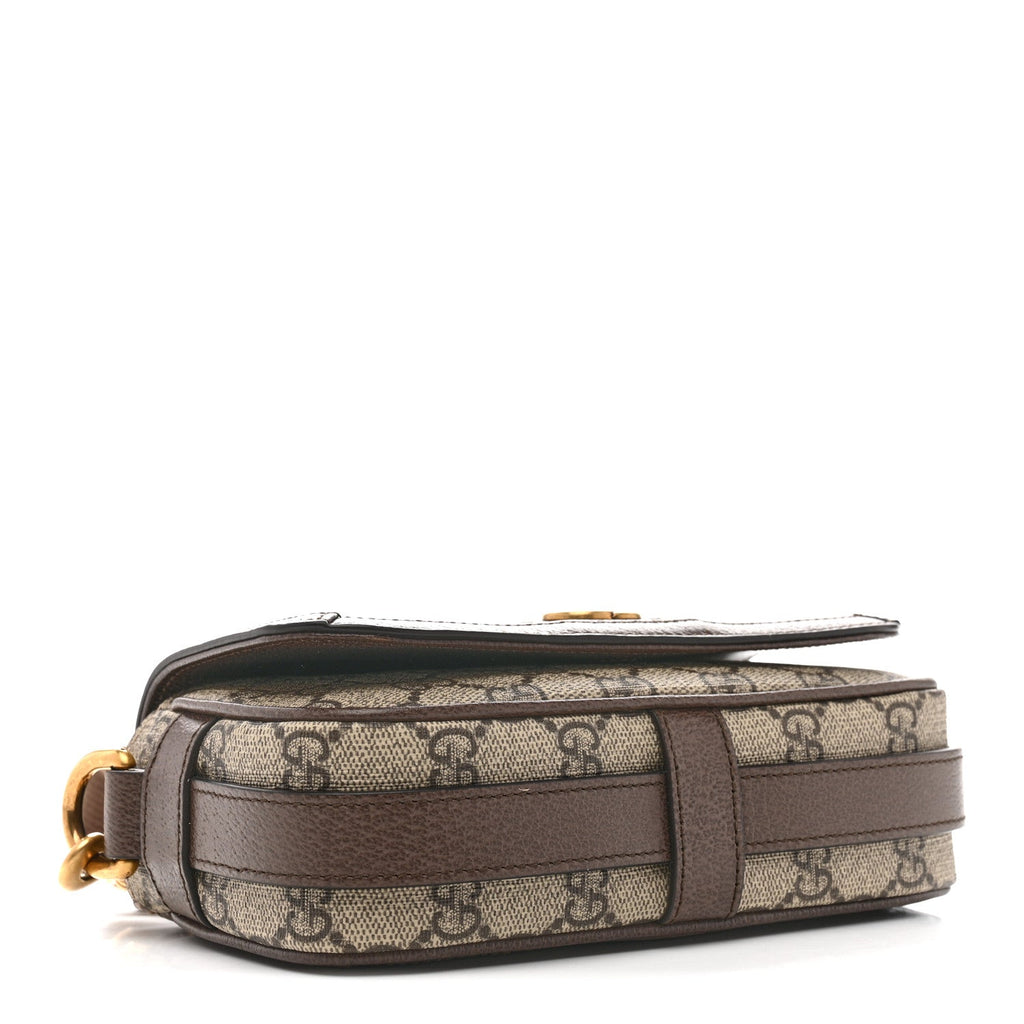 GG Supreme Monogram Web Mini Ophidia Flap Shoulder Bag Brown product image 4, provided for visual reference and product