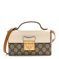 GG Supreme Monogram New Sakai Calfskin Mini Padlock Top Handle Shoulder Bag Beige Ebony Mystic White Sun Oil product image