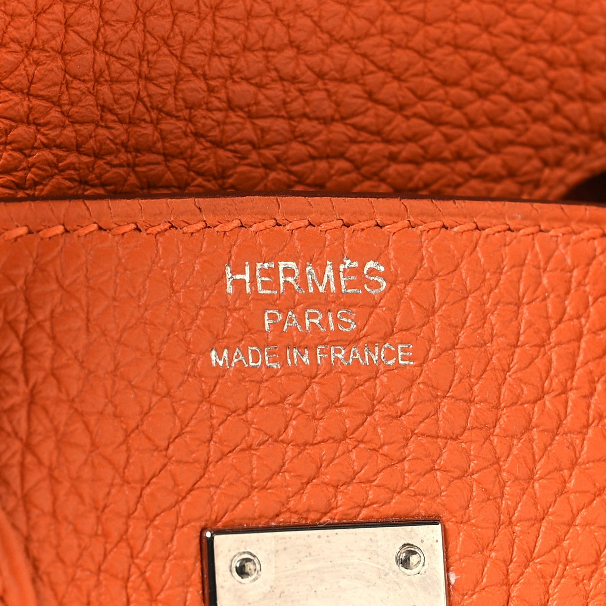 Togo Birkin 25 Orange product image 5, provided for visual reference and product detail review