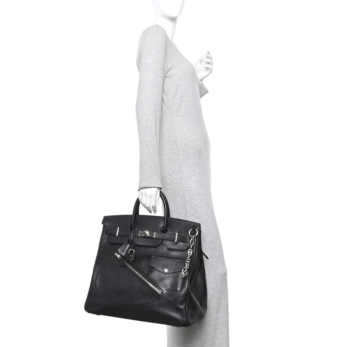 Veau Volupto Rock HAC Birkin 40 Black product image 2, provided for visual reference and product detail review