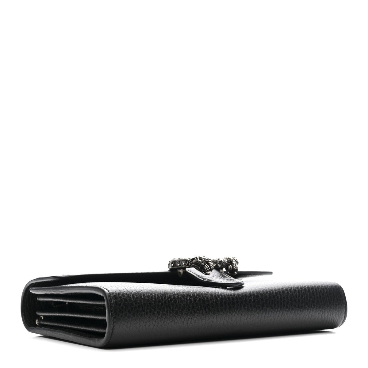 Calfskin Mini Dionysus Chain Wallet Black product image 4, provided for visual reference and product detail review