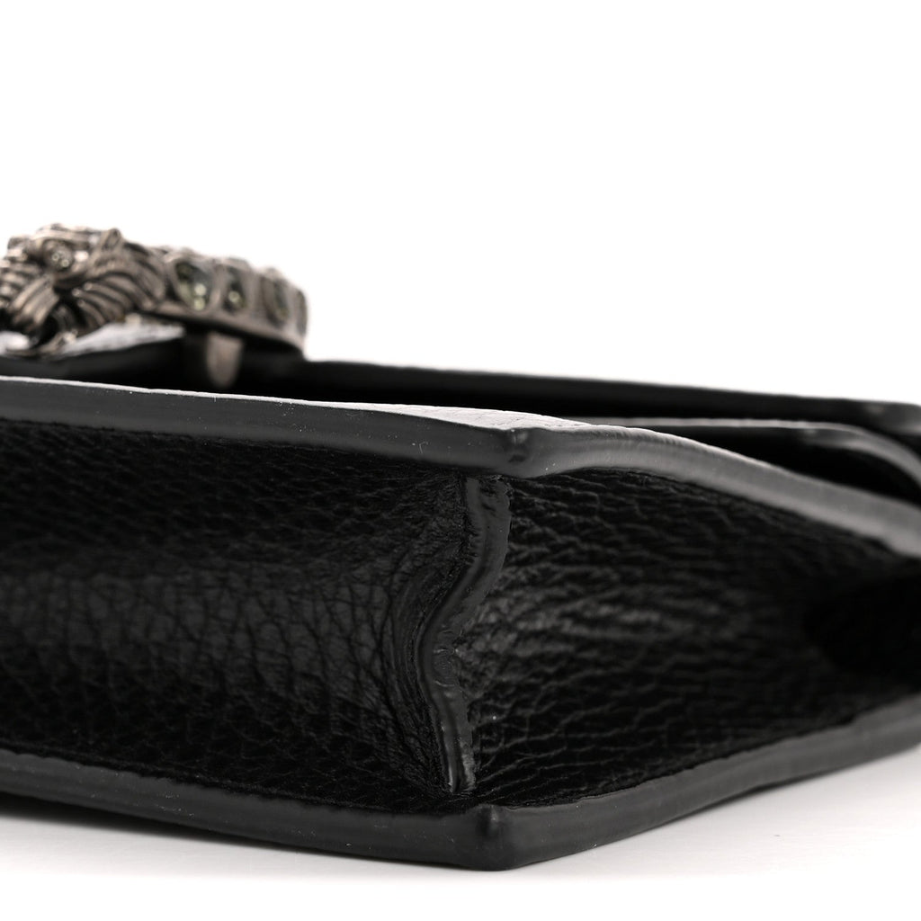 Calfskin Super Mini Dionysus Shoulder Bag Black product image 9, provided for visual reference and product detail review