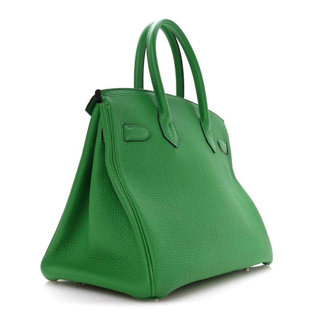 Taurillon Clemence Birkin 30 Menthe product image 3, provided for visual reference and product detail review