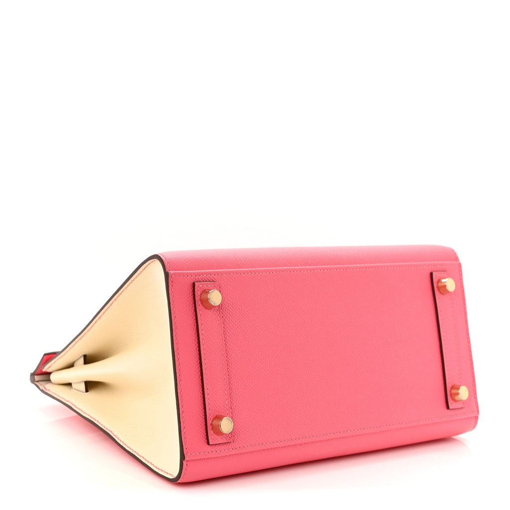 Epsom Horseshoe Birkin Sellier 25 Rose Azalee Nata product image 5, provided for visual reference and product detail review