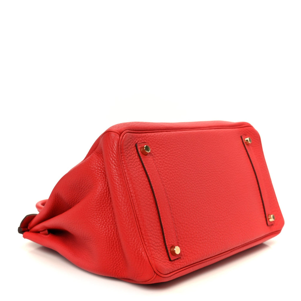 Togo BIRKIN 35 Geranium product image 4, provided for visual reference and product detail review
