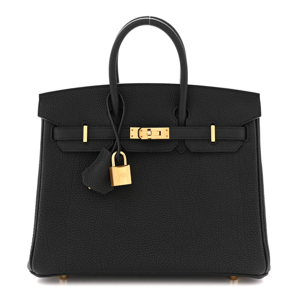 Togo Birkin 25 Black product image 1, provided for visual reference and product detail review