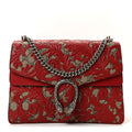 GG Supreme Monogram Arabesque Medium Dionysus Shoulder Bag Hibiscus Red product image 1, provided for visual reference and