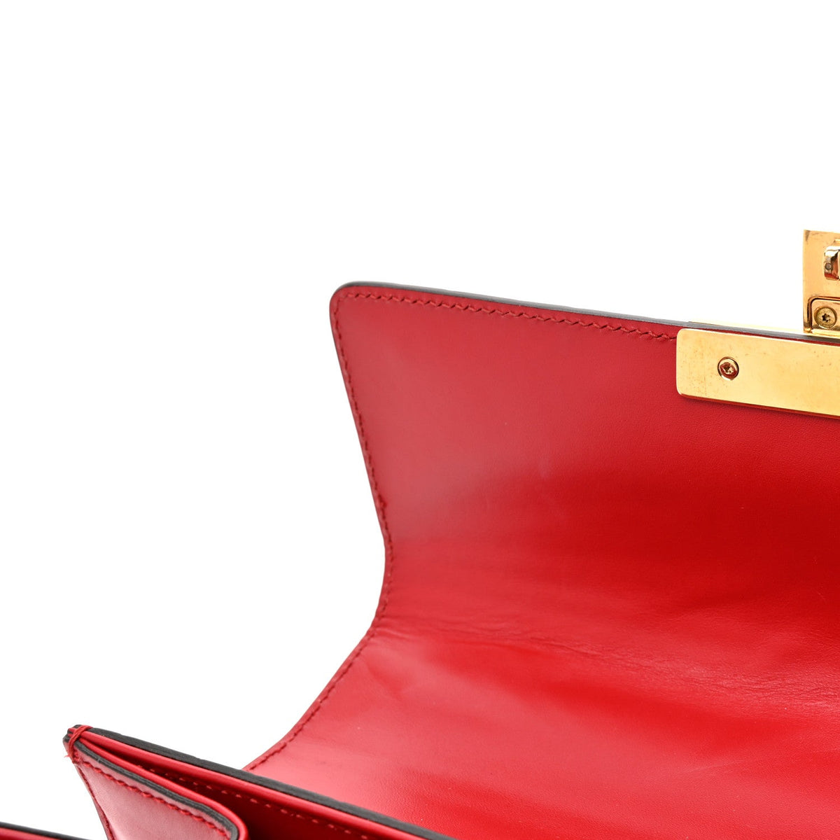 Guccissima Signature Small Padlock Top Handle Bag Hibiscus Red product image 14, provided for visual reference and product