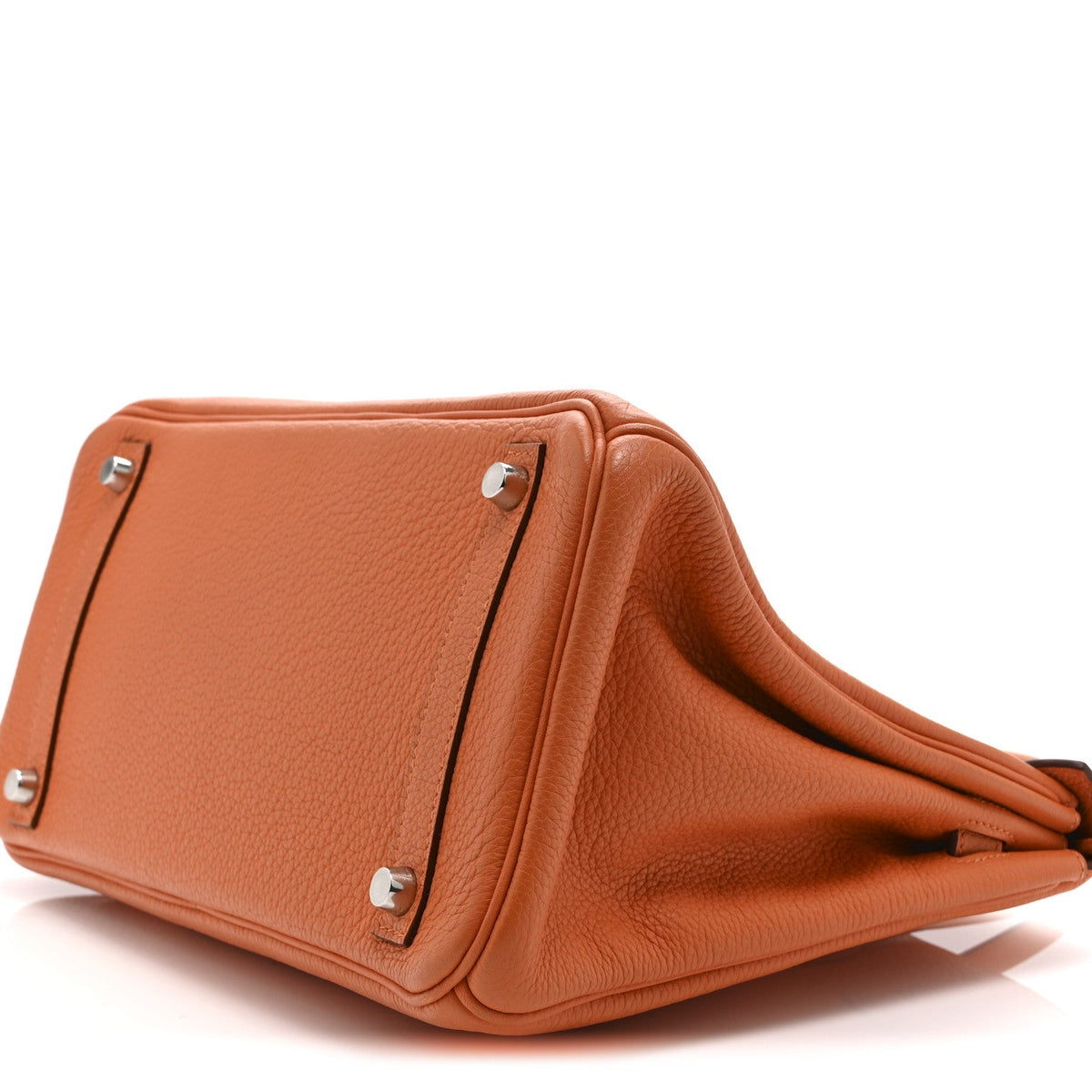 Taurillon Clemence Birkin 30 Orange product image 10, provided for visual reference and product detail review