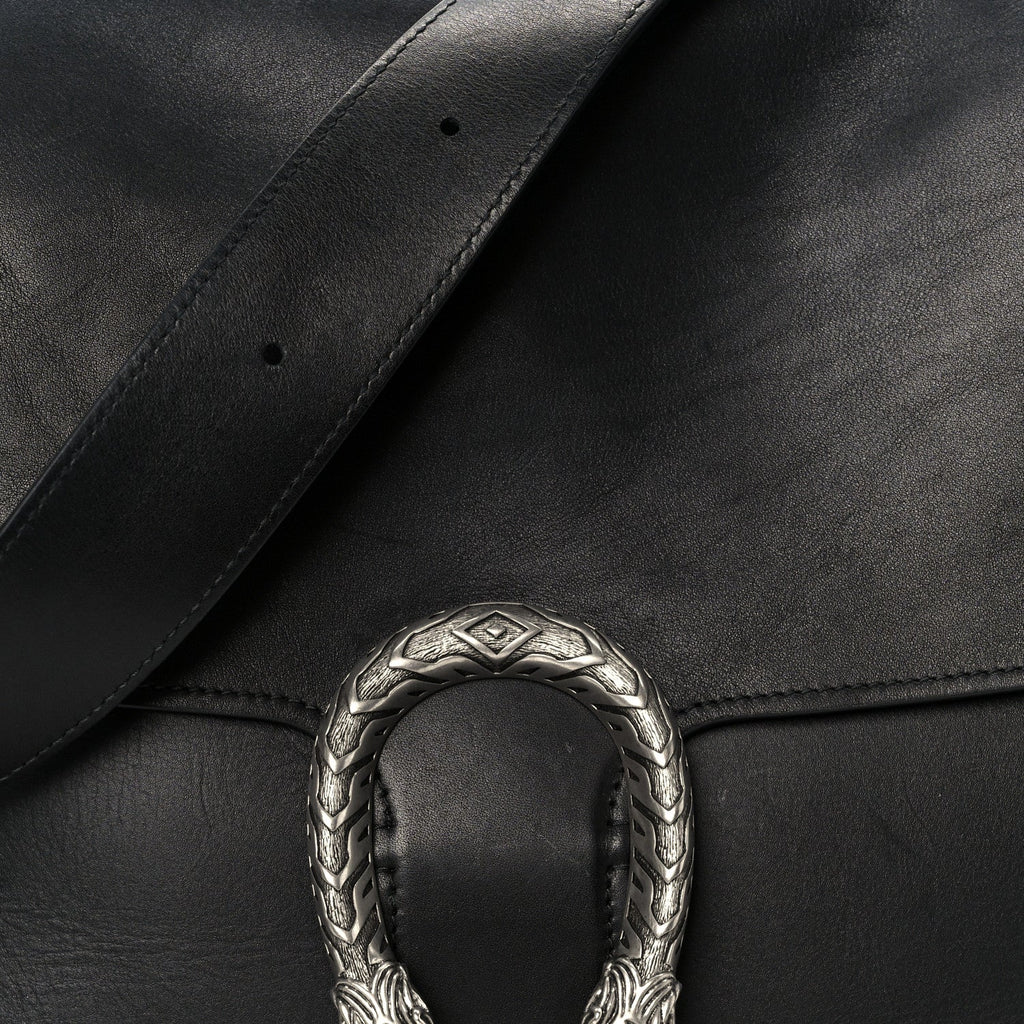 Calfskin Dionysus Messenger Bag Black product image 9, provided for visual reference and product detail review