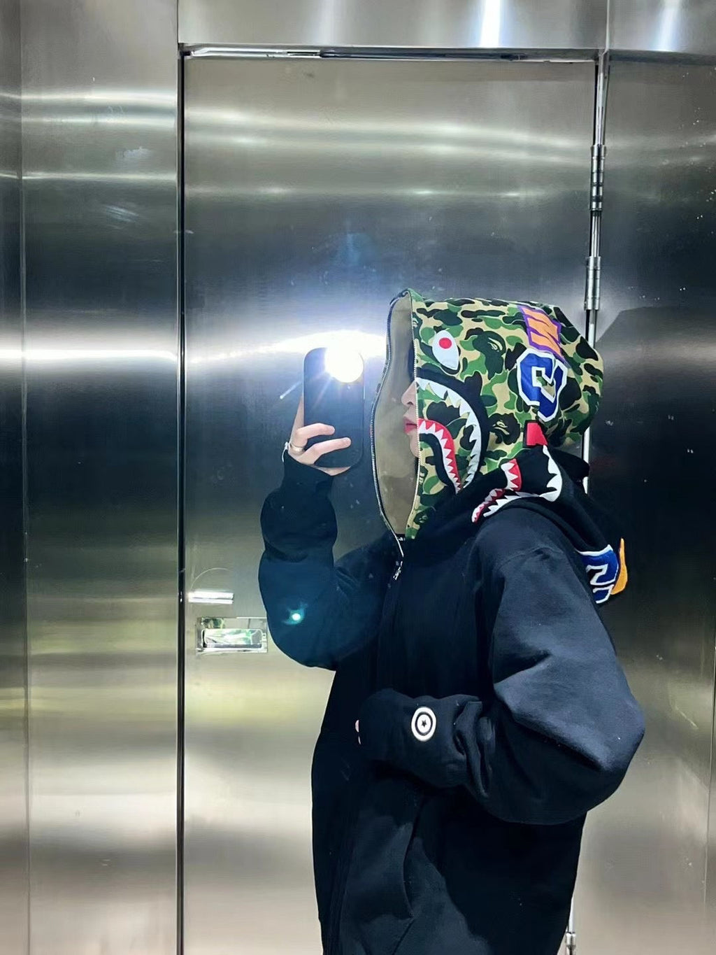 Bathing Ape Hoodie Camouflage Cardigan Men and Women Sweater Hoodie Coat product image 27, provided for visual reference and