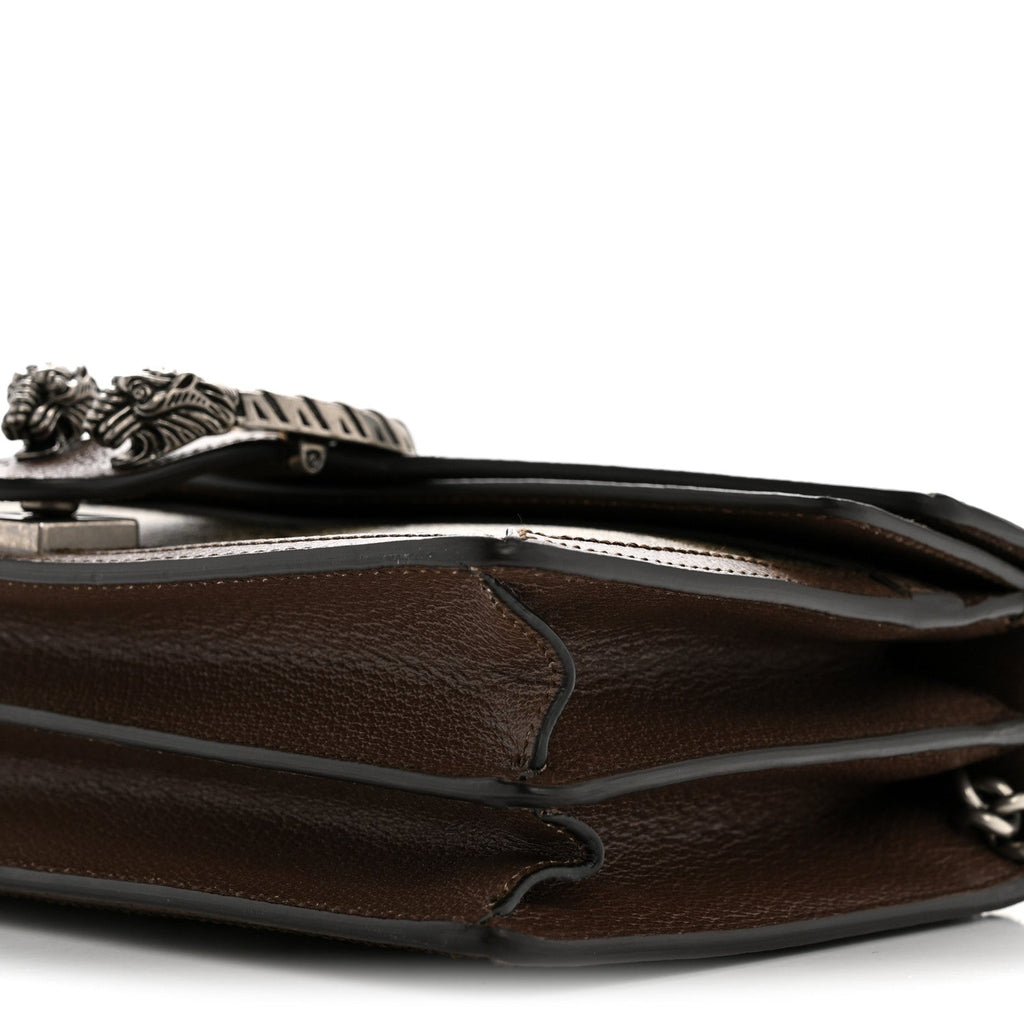 GG Supreme Monogram Textured Dollar Calfskin Top Handle Dionysus Shoulder Bag Beige Ebony New Acero product image 10,
