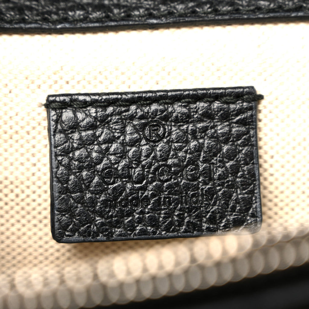 Pebbled Calfskin Small Dionysus Shoulder Bag Black product image 6, provided for visual reference and product detail review