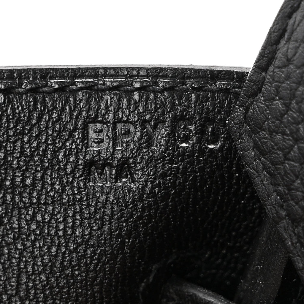 Togo Birkin 30 Black product image 7, provided for visual reference and product detail review