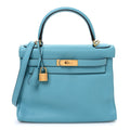 Togo Kelly Retourne 28 Bleu Atoll product image 1, provided for visual reference and product detail review