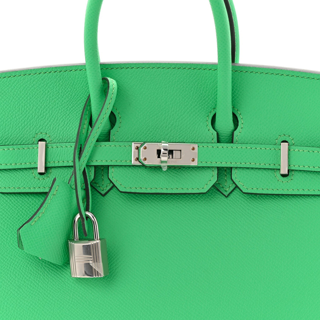 Epsom Birkin Sellier 25 Vert Comics product image 8, provided for visual reference and product detail review