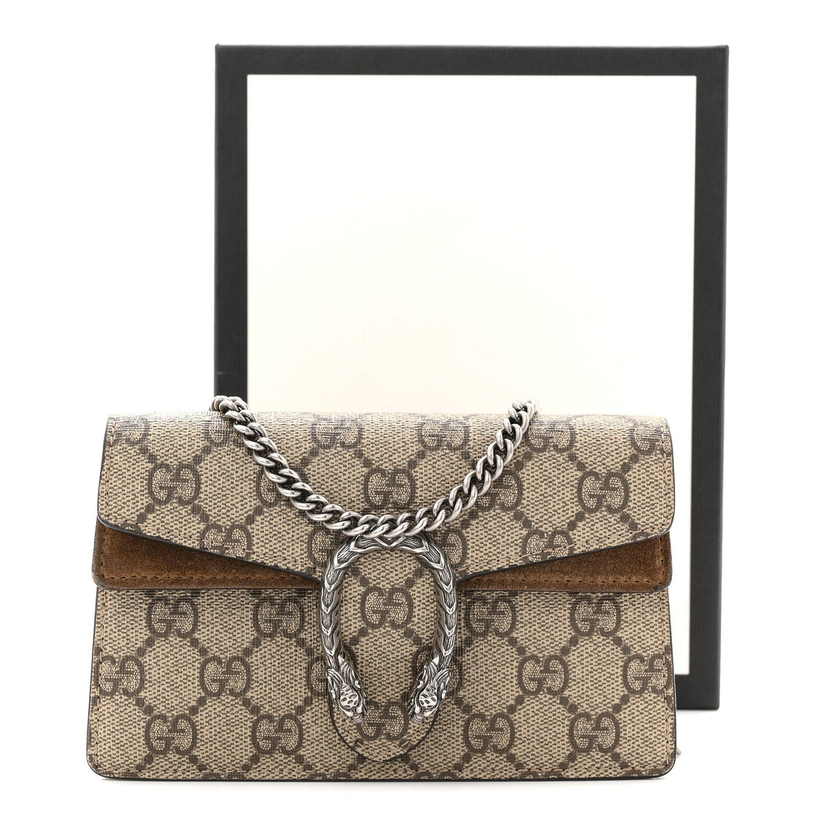 GG Supreme Monogram Super Mini Dionysus Shoulder Bag Taupe product image 12, provided for visual reference and product