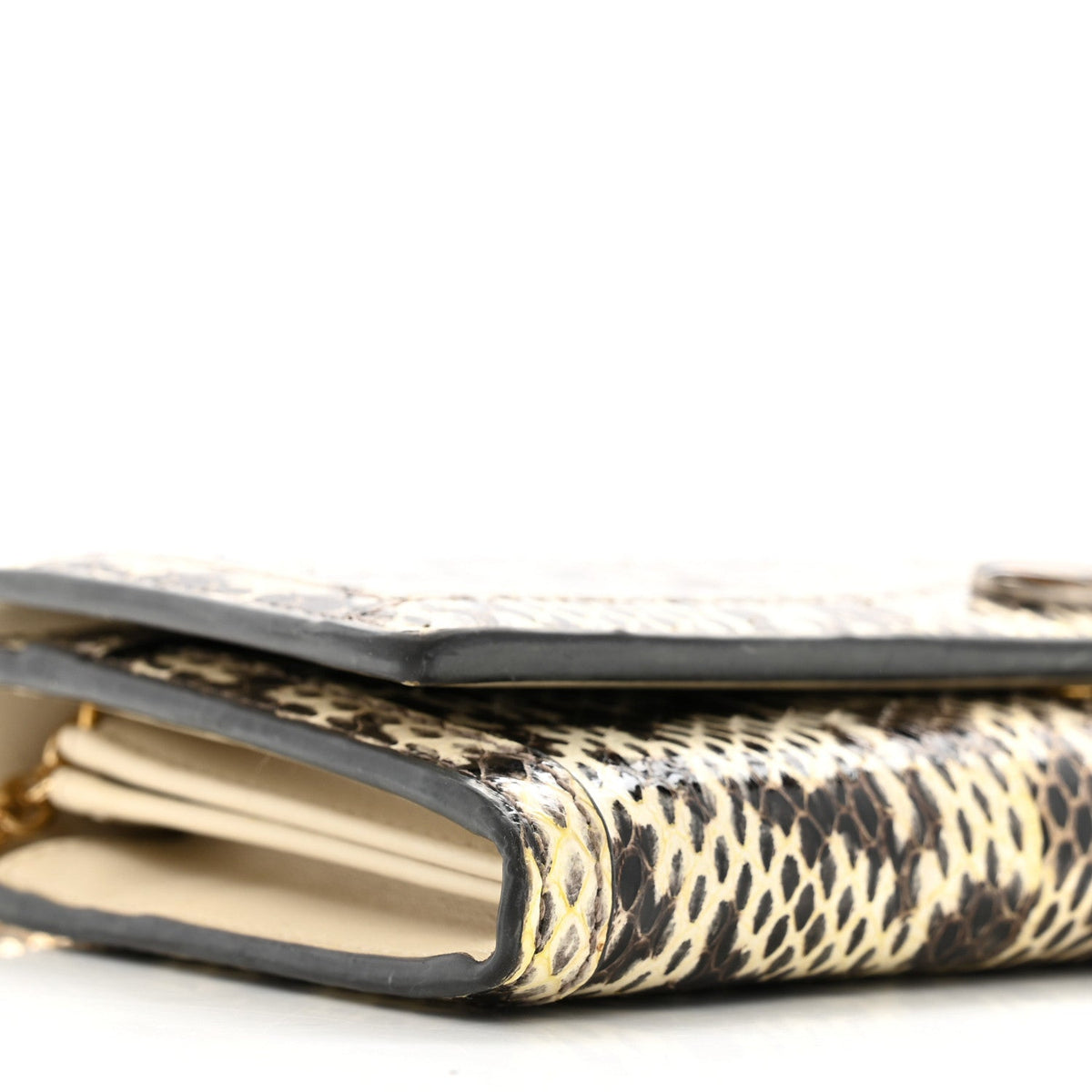 Snakeskin GG Ophidia Wallet On Chain Roccia product image 10, provided for visual reference and product detail review